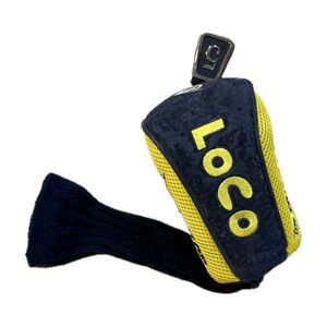 Dunlop | Loco Black and Yellow 5-Iron Golf Club Headcover
